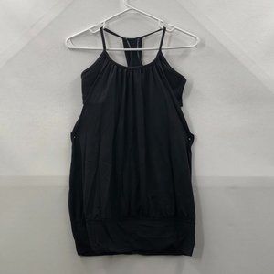 Lululemon Womens Black Scoop Neck Built In Bra Racerback Activewear Tank Top 6